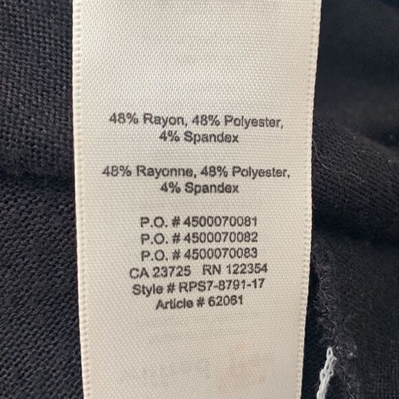 🖤Wilfred Free Women's Diapason Long-Sleeve Scoop Neck T-Shirt Dress Black - Picture 7 of 8